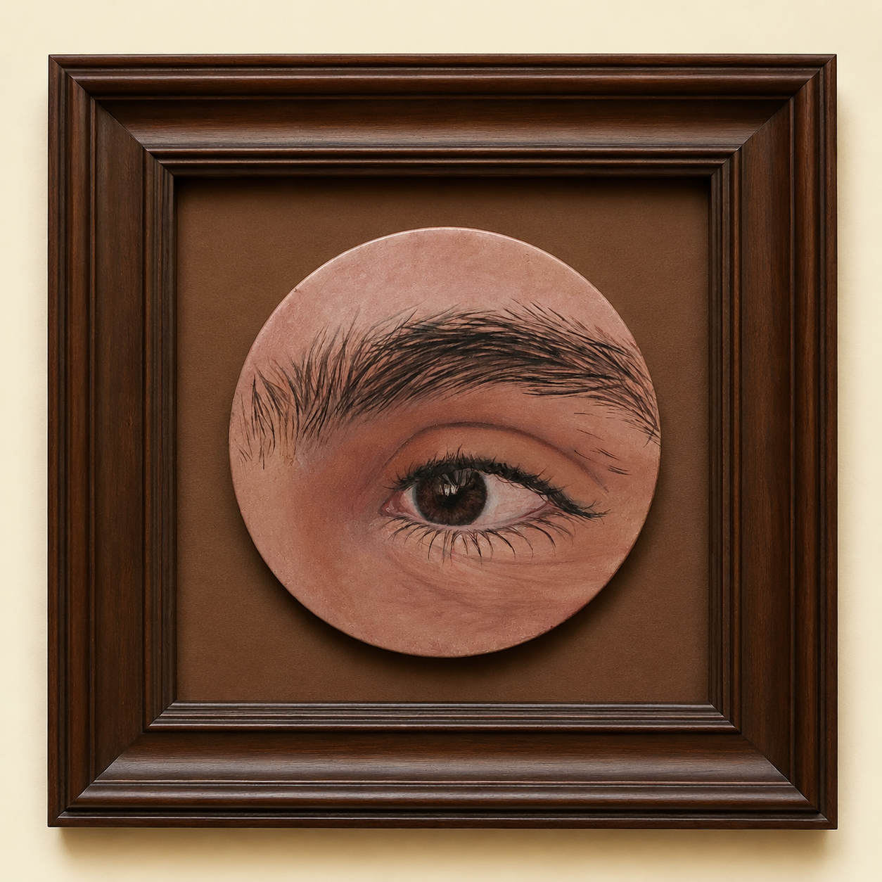 طراحی چشم رنگ روغن، دست ساز